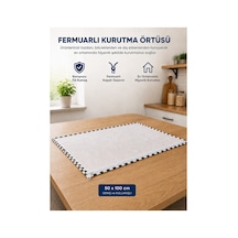 50x100 Cm Fermuarlı Tül Kurutma Örtüsü Siyah Beyaz Toz Ve Böceklere Karşı Koruyucu Hijyenik Kurutma Filesi Diğer