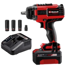 Einhell Professional Akülü Darbeli Somun Sıkma IMPAXXO 18/450 4510074, 450 Nm, Kömürsüz, 4 Ah akü ve şarj cihazı dahil
