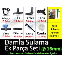Mgf Damlama Sulama Ek Parçaları Aparatları Karışık Kurtağzı Set