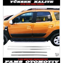 Dacıa Duster Krom Cam Çıtası 4 Kapı 2018 Üzeri