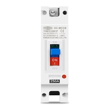 Tom7z-250/1p Dc 250v 250a Mccb Kompakt Şalter - Doğru Akım Devre Kesici