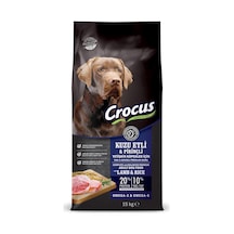 Crocus Kuzu Etli ve Pirinçli Yetişkin Köpek Maması 15 KG