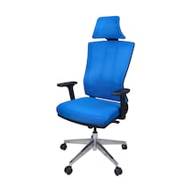 Uzayofismobilyaları Uzay Ofis Air-X Müdür Koltuğu - Ayarlı Kolçak - Mavi