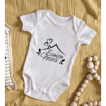 Bitmeyenkartus Bk Kids Evimizin Neşesi Tasarımlı Bebek Body Zıbın - Model 1 Çok Renkli