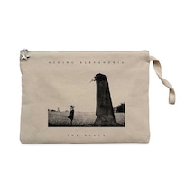 Asking Alexandria The Black Krem Clutch Cüzdan / El Çantası Krem