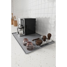 Gri 38,5x58 Cm Silikon Kahve Makinesi Pedi Tamper Matı Tamper Tutucu Cin963 Gri