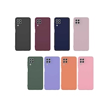 Noktaks - Samsung Galaxy Uyumlu M22 - Kılıf İçi Kadife Koruyucu Mara Lansman Kapak - Pembe Koyu