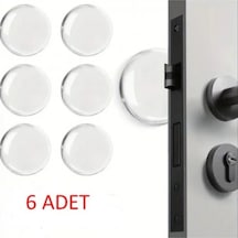 Şeffaf Silikon Mobilya Ve Kapı Durdurucu Darbe Pedi 6'lı Set Belirtilmemiş Çok Renkli Cn Diğer