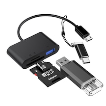 Type-C + Micro USB 3in1 OTG + SD-TF Kart Okuyucu