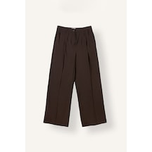 Defacto Wide Leg Cepli Yüksek Bel Geniş Paça Akışkan Pantolon I5523ax26aubn604 Kahve-bn604