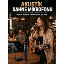 Çift Kablosuz El Mikrofonu Net Ses Kalitesi Ve Dijital Gösterge - Lisinya