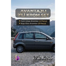 Ford Fiesta Avantaj 2 Li Krom Set 2002-2008 Arası -2ürün- Paslanmaz Çelik