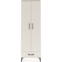 Arges Dolap 5 Raflı Tek Çekmeceli 2 Kapaklı 60x30x182 Aytaşı-... Aytaşı