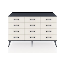 Kronos Konsol 12 Çekmeceli 132x59x83 Aytaşı-antrasit/aytaşı Antrasit/aytaşı