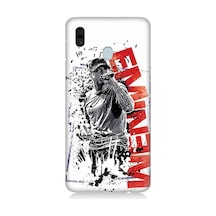 Samsung Galaxy A20 Uyumlu Eminem Poster Desenli Silikon Kılıf