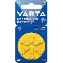Varta 10 Numara Kulaklık Cihazı Pili 6'lı Paket