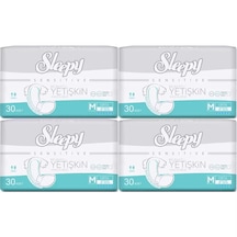Sleepy Sensitive Belbantlı Yetişkin Hasta Bezi Medium 120 Adet 4x30 Paket M