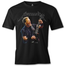 Metallica - James Guitar Siyah Erkek Tshirt