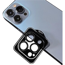 Noktaks - iPhone Uyumlu 11 Pro Max - Kamera Lens Koruyucu Cl-09 - Siyah