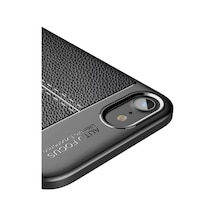 Bezos İphone 7 Uyumlu Kılıf Auto Focus Kapak - Kırmızı Rengaren