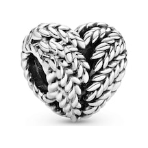 Nur Silver Buğday Kalp Gümüş Charm Nur-bl00177