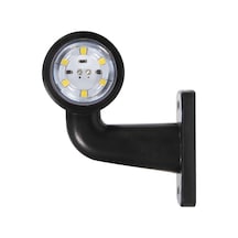 Ultra Mini Eğri Led İşaret Lambası Beyaz Kırmızı 12-24v 12 Led 80mm 1 Adet