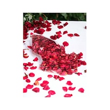 1000 Adet Kırmızı Gül Yaprağı Kuru Gül Yaprağı Romantik Süsleme Dekoratif Yaprak 2 Paket Kırmızı - 611576191 Kırmızı
