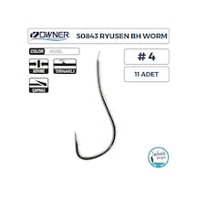 Owner 50843 Ryusen Bh Worm Tırnaklı İğne 4 11 Adet Beyaz