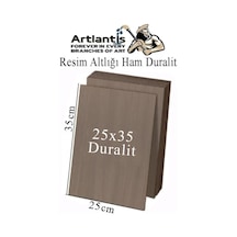 Resim Altlığı Duralit 25x35 Cm 1 Adet Ham Mdf Çok Amaçlı Kullanım 3 Mm Kalınlığında Durolit
