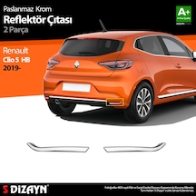 Renault Clio 5 Krom Reflektör Çıtası 2 Prç. 2019 2020 2021 2022 2023 2024 2025