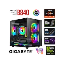 Xaser Apex X70 R5 7500F 16 GB 1 TB M.2 Nvme  SSD 8 GB RTX5060 Ti Free Dos Masaüstü Oyuncu Bilgisayarı