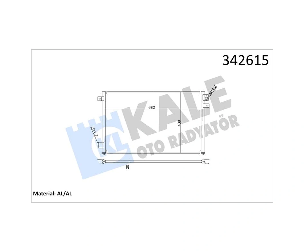 Klıma Radyatoru Aj-56 Fb Aj-58 Aj8ft S-type 2 10200 19992007 Xr854219 Xr87068