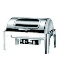 Deluxe Camlı Rolltop Chafing Dish Elektrikli