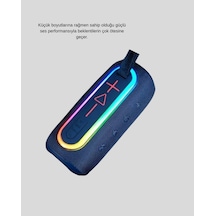 Mini Mavi Bluetooth Hoparlör Şık Görünüm Ve Taşınabilir Güçlü Ses -