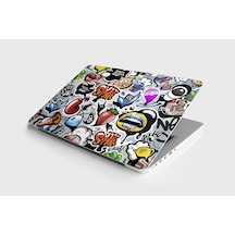 Laptop Sticker Kaplama Sosyal Medya Graffiti