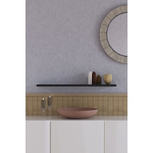 Yankı-BYEG 70 cm Mat Siyah Mdf Duvar Rafı Gizli Bağlantı Kitaplık