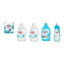 Aquabor Doğal Mineralli Tablet + Sıvı Beyaz + Sıvı Beyaz + Sıvı Renkliler + Bulaşık Set