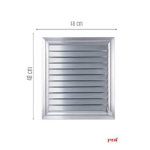 Alüminyum Banyo Wc Havalandırma Menfezi 48x48 Eloksallı Seri