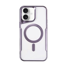 Newface - 560 - Apple iPhone Uyumlu 16 Plus Kılıf Boyi Magsafe Silikon Kapak - - Csmo-tex - Derin Mor