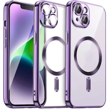 Apple iPhone  Uyumlu,  13 Kılıf Kross Magneticsafe Kapak - Mor