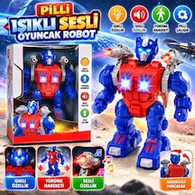 Dmn6018 Kutuda Pilli Sesli Işıklı Oyuncak Robot