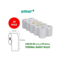 Umur Termal Pos Rulo 80 mm x 50 mt 10 Adet