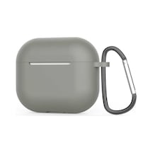 Ekılıf - Apple Uyumlu AirPods 3. Nesil - Kılıf Darbelere Karşı Dayanıklı Koruyucu Silikon Kılıf Airbag 28 - Gri