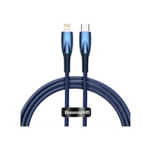 Baseus Glimmer Series 20W 100 CM Type-c To Lightning Şarj Kablosu Mavi CADH000003