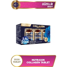 Nutraxin Hidrolize Kolajen 1050 Mg 3x30 Tablet Tip1 Tip3 Resveratrol Bromelain Biotin Hyalüronik asit Çinko