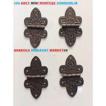 Anadoluhirdavat Yonca Mini Menteşe Tavla Ve Kutu Menteşesi Antik Renk 100 Adet