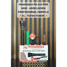 Powerdex Pd-815 Pro 40w & 4000 Lümen Professional Zoom Lu El & Tüfeg Feneri Siyah