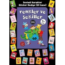 Renkler ve Şekiller - Stickerli 4+Yaş - Afife Çoruk - Panda