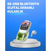 Şık Tasarımlı Siyah Beyaz Kablosuz Kulaklık Çoklu Dil Destekli - Diğer