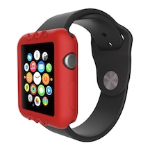 iOS Uyumlu Watch Kırmızı Silikon Kılıf (38 Mm)